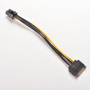 SATA 15 Pin Male to 6 Pin PCI-Express PCI-E Card Power Adapter Cable 20cm Gift Z