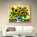 5D DIY Full Drill Diamond Painting Sunflowers Cross Stitch Embroidery Kit