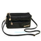 New Black Crocodile Pattern Shoulder Bag Women Lady Messenger Cross Body Handbag