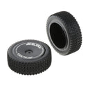1 Pair RC Car Tire, RC Front Tyre  Wheels Compatible for Wltoys 144001