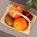Fruit Plate Bamboo Root Handle Creative Bamboo Root Boat Fruit Basket Compr