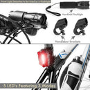 Bicycle Headlight Led Taillights Suits Riding Safe Warning Light Outdoor La