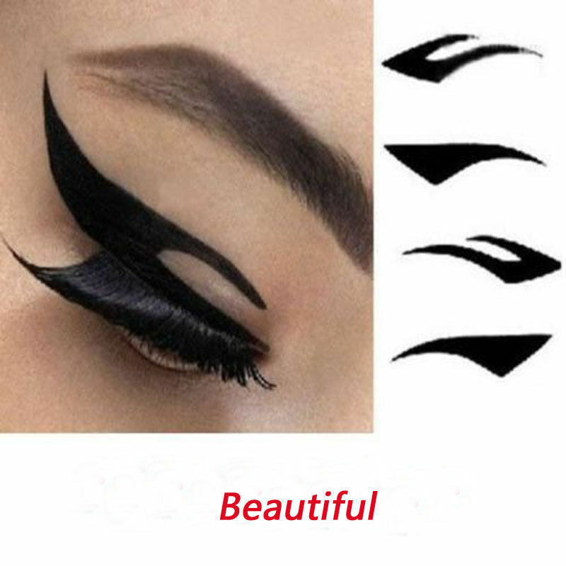 8 Pairs Beautiful Temporary Eye Tattoo Transfer Eyeshadow Eyeliner Stickers TOTO