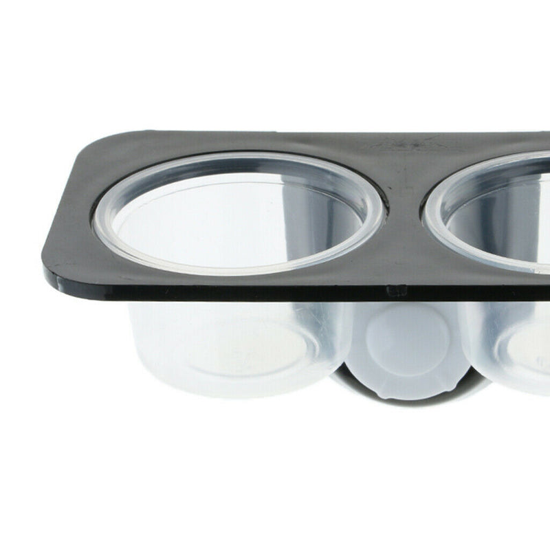 3Pcs Dual Single Reptile Feeding Bowl with Suction Cup for Worm Gecko Beetle