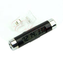 Portable 2 in 1 Car LCD Clip-on Digital Backlight Automotive Thermometer Clock
