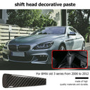 Carbon Fiber Look Car Styling Gear Shift Knob Trim Cover for BMW 1 3 Series X1