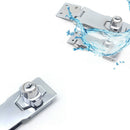 3 Inch Stainless Steel Plating Self Locking Security Hasp Staple 2 Keys LockW6I8