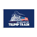 Trump Flag 2020 President Election Train Pattern Garden Home Decoration Support
