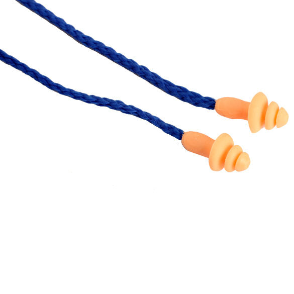 10pc Soft Silicone Cord Ear Plugs Reusable Anti Noise Snore Earplugs Great Sleep