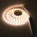 2m 120LED Strip Light 6V PIR Motion Sensor Cabinet Lamp Tape (Warm Light) A