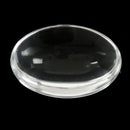 30 Pcs Clear Oval Glass Embellishment Findings For Cabochon Setting DIY 25x