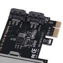 PCIe PCI Express to SATA3.0 2-Port SATA III 6G Controller Expansion Card Adapter