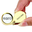 Beautiful Ornament Loupe 30 x 21mm Glass Jewellery Magnifier Eye Lens