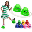 1 Pair Kids Funny Plastic Walk Stilt Jump Outdoor Fun Sports Balance Traini