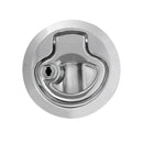 2Pcs Marine Boat Lock Flush Pull Hatch Latch Bright Chrome Plated W/ 2 Keys