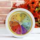 2 Packs Cute Silent Alarm Clock Plastic+Wooden f/ School Tabletop Ornament