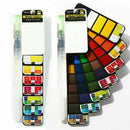42 Colors Pigment Paints Set Solid Watercolor With Waterbrush For Drawing P M8J7