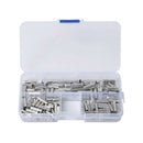 150pcs Wire Copper Crimp Connector Non-Insulated Cord Pin Terminal AWG 22-10