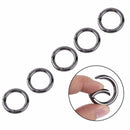 5pcs Mini Circle Round Carabiner Spring Snap Clip Hook AU Hiking Keychain A6H0