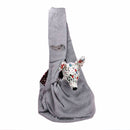 Pet Dog Cat Sling Shoulder Carrier Outdoor Travel Puppy Pouch Bag Grey