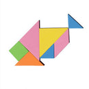 7 Piece Rainbow Color Eva Tangram Diy Foam Brain Puzzle Kids Educational Toys ME