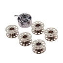 Household Industrial Sewing Machine 1pc Bobbin Case + 5pcs Bobbins