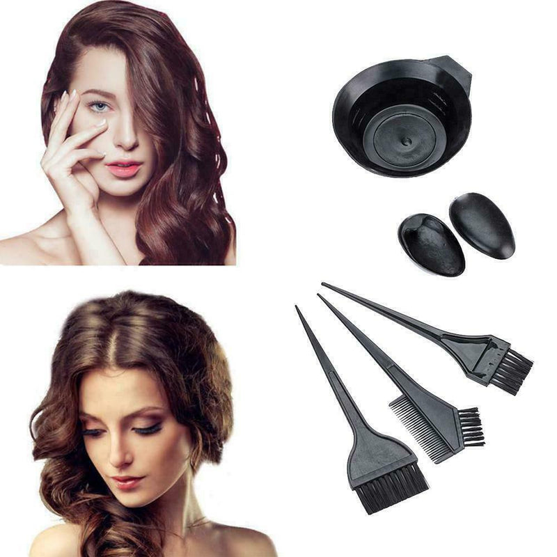 5PCS Set Professional Salon Hair Colouring Dye Brush Set Bleach Tint Quick Y5B9