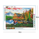 5D DIY Full Drill Diamond Painting Scenery Cross Stitch Embroidery Mosaic
