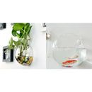 2pcs Transparent Glass Flowerpot Plant Container Wall Hanging Art Creative Decor