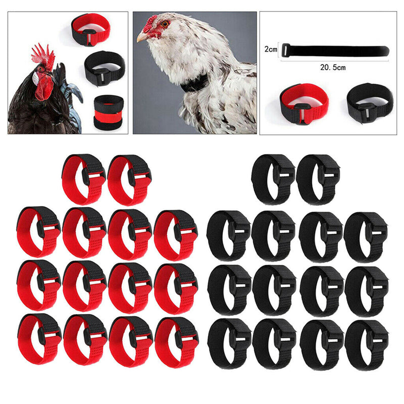 28pcs Chicken Collar Anti Crow Prevent Rooster From Screaming For Duck