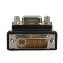 DVI-I 24+5 Male to VGA 15 Pin Female 90Â° Right Angle Convertor Adapter HD