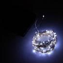 Solar copper wire Fairy String Lights 33ft 100 LED waterproof  White