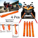 4x Soft Loop Tie Down Straps Ratchet Towing Cargo ATV Motorcycle 600LBS OrangME