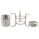 Portable Outdoor Stove Camping Cooking Picnic BBQ Steel Wood Cooker