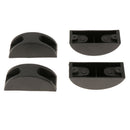 2 Pairs Replacement Part Plastic Suitcase Stud Feet Pad, Stand Feet, Non-Skid &