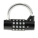 4 Digit Combination Travel Suitcase Luggage Bag Lock Padlock Black