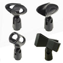 Microphone Clip Holder Black for Stands Desk, Mic Accessory