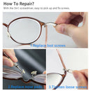 Eyeglass Glasses Screw Nut Nose Pad Washer Optical Repair Tool Assortment KitJâ„–[
