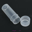 50PCS 5ml Plastic Sample Bottle Test Tube Lab Small Vial Storage Lid Container