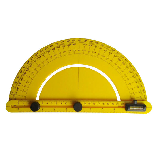 180 Degree Adjustable Protractor Angle Finder Woodworking Measuring Ruler