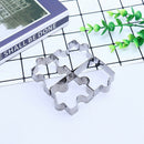 4pcs/set Cookie Puzzle Shape Stainless Steel Biscuit Mold Dessert Make ToolB Hn