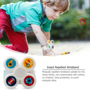 Silicone Gyro Rotation Baby Insect Anti-mosquito Bracelet Wristband (White) A