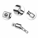 2 Sets Universal Joint Set Ratchet Angle Extension Bar Socket Adapter 360 Degree