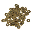 100PCS Feng Shui Chinese Coins Lucky Coins for Fortune Health 23mm Qianlong