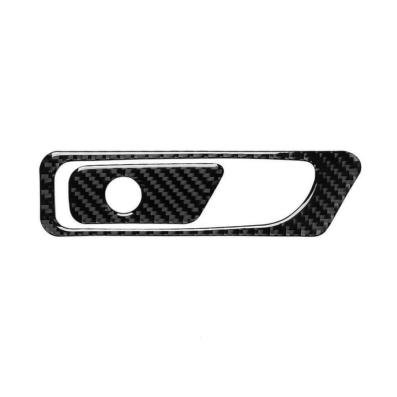 2pcs/set Carbon Fiber Glove Box Switch Frame Trim Kit for Audi Q7 SQ7 4M 16-19