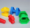 1 set Screw Building Blocks Insert Blocks Nut Shape Kids Educational Gift ToysJR