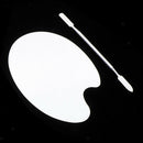 2 PRO Nail Art Painting Tool Set Color Mixed Palette+Spatula Stainless Steel