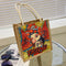 Peking Opera Printed Handbag Women Canvas Shopping Shoulder Bag (Style 2)