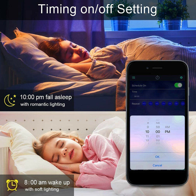 5m LED Waterproof RGB String Lamp Bluetooth Remote Control Ribbon Light