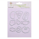 Lunch Metal Cutting Die Frame+Silicone Stamp Embossing Craft Scrapbooking